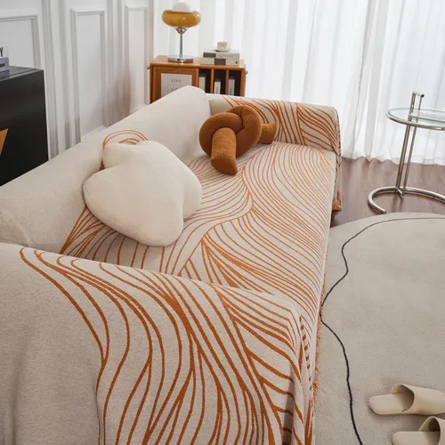 Miniatura 302 de VClife Fundas de sofá bohemio de felpilla para sofá seccional, fundas de sofá suaves y antideslizantes para sofá de 2 cojines, protector de muebles
