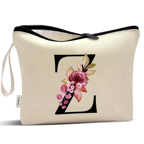 Miniatura 185 de Vavabox A-Z Bolsa de Maquillaje Personalizada, Regalos de Cumpleaños para Mujeres y Mamá, Regalos para la Mejor Amiga, Bolsa de Cosméticos