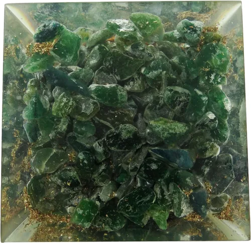 Miniatura 3 de HARMONIZE Pirámide de piedra de aventurina Reiki Cristales curativos Chakra Terapia Equilibrio Generador de Energía