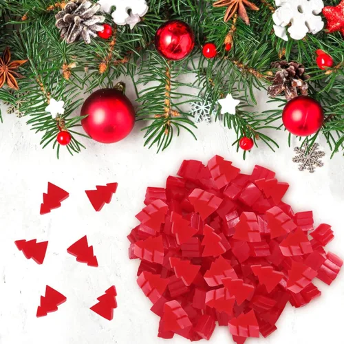 Miniatura 4 de Caramelos de regaliz de cereza de Navidad, paquete de 9 onzas, golosinas festivas en forma de árbol en un paquete sellado de fábrica, gran relleno