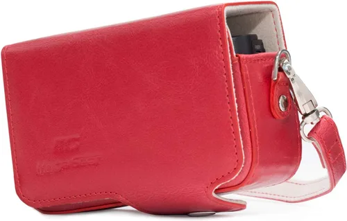 Miniatura 10 de MegaGear MG1144 - Funda de piel para cámara con correa compatible con Sony Cyber-shot DSC-HX95, DSC-HX99, DSC-HX80, DSC-HX90V, DSC-WX500, color Dark