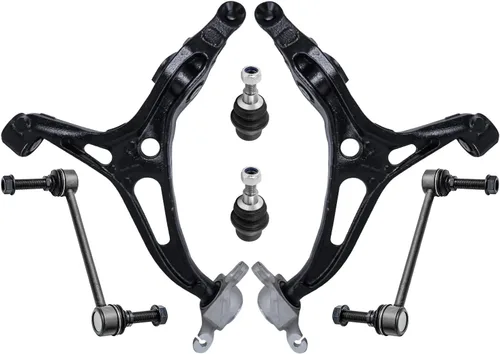 Miniatura 31 de Detroit Axle - Kit de extremo delantero para Chrysler 300 Dodge Charge Challenger 2011-2023, 2 brazos de control inferiores traseros 2 rótulas