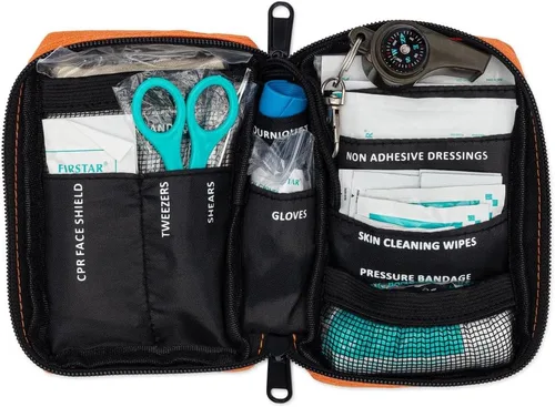 Miniatura 5 de Kit de primeros auxilios ultraligero, pequeño, repelente al agua - Camping y aire libre 71 piezas, Adventure 3.0 Essentials Kit, para camping
