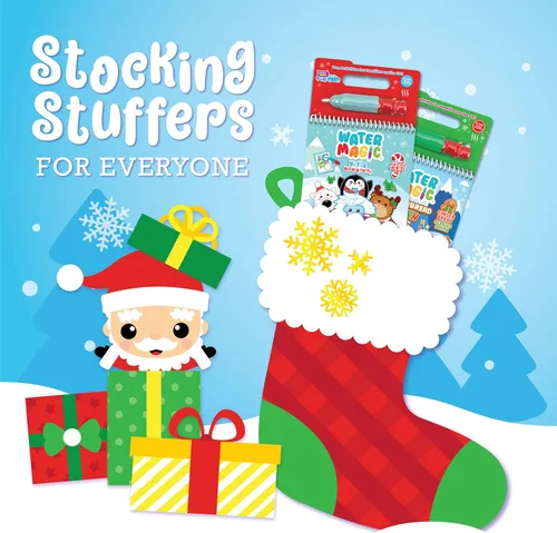 Miniatura 2 de Scentco Holiday Water Magic (2 Pack - Candy Cane & Gingerbread) - Libros de actividad reutilizables con revelación de agua gourmet patentados
