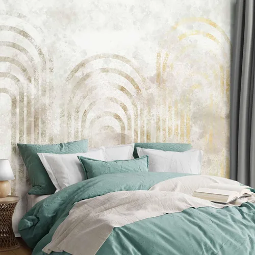 Miniatura 5 de artgeist Mural de pared geométrico de 135 x 101 pulgadas, papel tapiz autoadhesivo para despegar y pegar, calcomanía grande extraíble, decoración