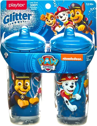 Miniatura 10 de Playtex Baby Sipsters - Vaso para sorber de boquilla dura para más de 12 meses, 9 onzas (2 unidades), diseño de ancla azul y velero, botella de agua