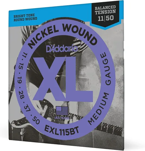 Miniatura 53 de D'Addario XL EXL115-10P - Cuerdas de níquel para guitarra eléctrica de 6 cuerdas, entonación perfecta, sensación consistente, durabilidad fiable