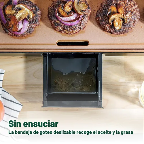 Miniatura 7 de bella Plancha eléctrica XL de titanio de cerámica, haz 15 huevos a la vez, revestimiento antiadherente ecológico saludable, limpieza sin