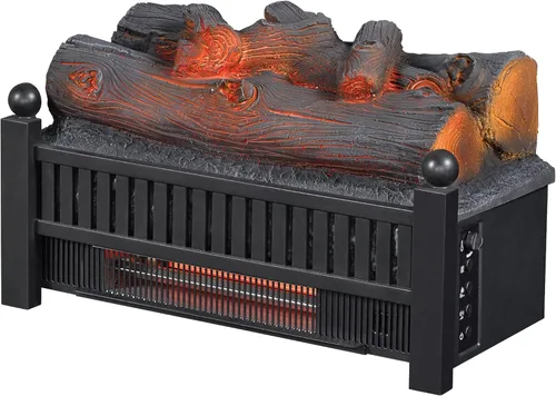 Duraflame® Set de troncos eléctricos 1,000 pies cuadrados Calentador infrarrojo, inserto de troncos falsos con llamas LED para chimeneas existentes,