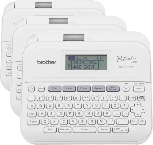Brother P-Touch PT-D410 Etiquetadora avanzada para el hogar y la oficina | Conéctese a través de USB para crear e imprimir en cintas de etiquetas