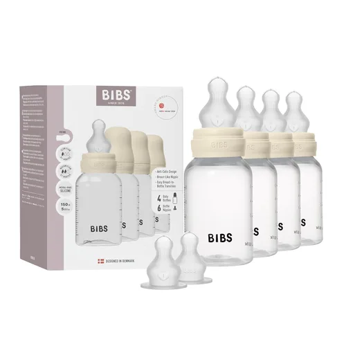Miniatura 8 de BIBS Pezón de silicona para biberón de 9.1 fl oz, paquete de 4 – Anti-cólico, sin BPA, pezón redondo, ligero y fácil de limpiar, adecuado