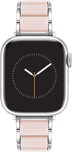 Miniatura 15 de Anne Klein Silicone Fashion Bracelet for Apple Watch, Secure, Adjustable, Apple Watch Replacement Band, Fits Most Wrists Negro/Oro rosa