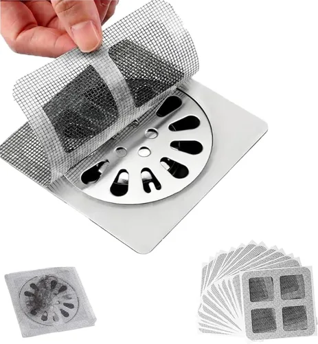 Calcomanías desechables mejoradas para drenaje de cabello, cubierta de malla, para el hogar, cocina, baño, bañera, cubierta de drenaje de ducha,