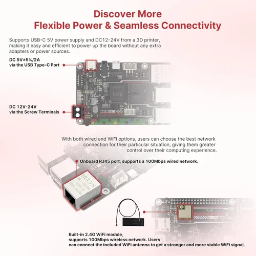 Miniatura 6 de BIGTREETECH Pi V1.2 Placa de control + pulpo V1.1+ 8 piezas TMC2209 V1.3 Kit de controlador de motor paso a paso Actualización Klipper para Voron