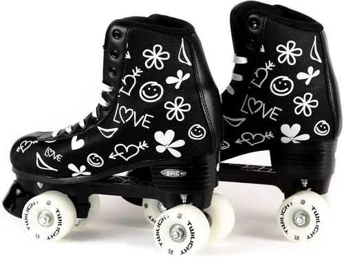 Miniatura 3 de Epic Skates Epic Skates Luv Quad Patines para mujer, negro/blanco
