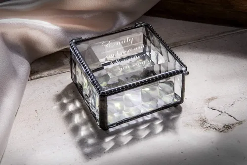 Miniatura 5 de Joyero personalizado decorativo para tocador, organizador de almacenamiento, regalo de recuerdo para amiga, hija, hermana, niña, mujer, decoración