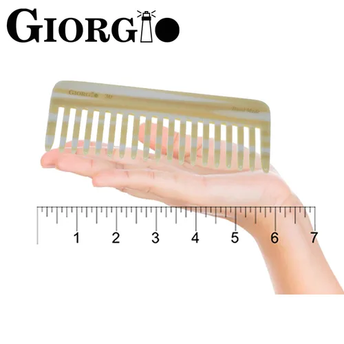 Miniatura 6 de Giorgio Peine desenredante grande G49 y G30 de 5.75 pulgadas, dientes anchos para cabello grueso y rizado ondulado. Peine desenredante de cabello
