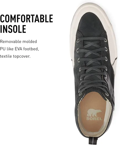 Miniatura 5 de Sorel Tenis Grit Mid WP para hombre, tenis de cuero impermeables