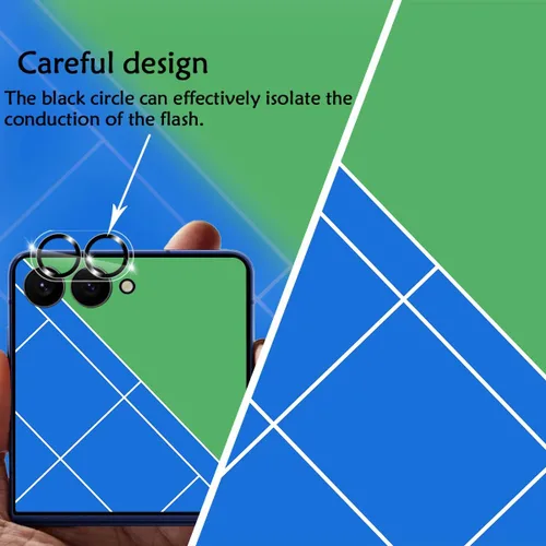 Miniatura 4 de BIGFACE [6 en 1] Protector de pantalla para Samsung Galaxy Z Flip 7, paquete de 2 protectores de pantalla para Galaxy Flip 7 EPU + 2 protectores