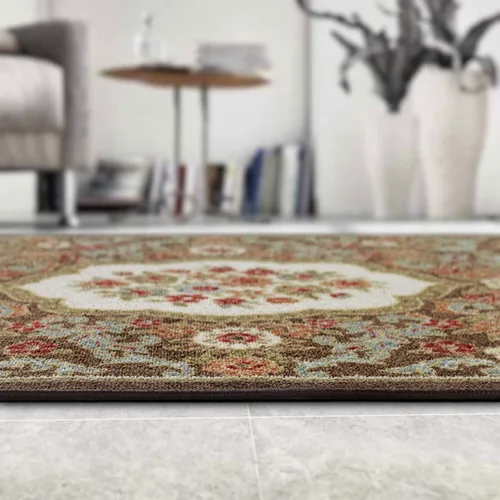 Miniatura 6 de Antep Rugs - Alfombras antideslizantes (no se desliza) 2 x 4 con respaldo de goma con diseño floral moderno de bajo perfil para cocina