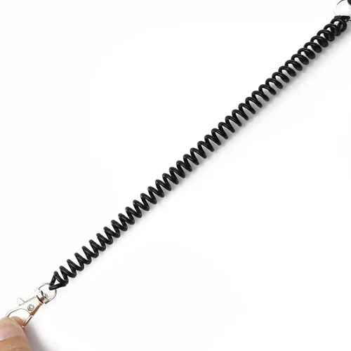 Miniatura 5 de TIHOOD 14PCS Spiral Retractable Spring Coil Keychain Theftproof Anti-lost Stretch Cord Safety Key Rings