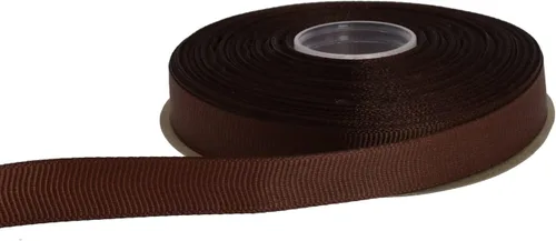 Miniatura 5 de Cinta de grogrén sólido de 25 yardas cada rollo, borde tejido 100% poliéster (1/4 pulgada, beige)