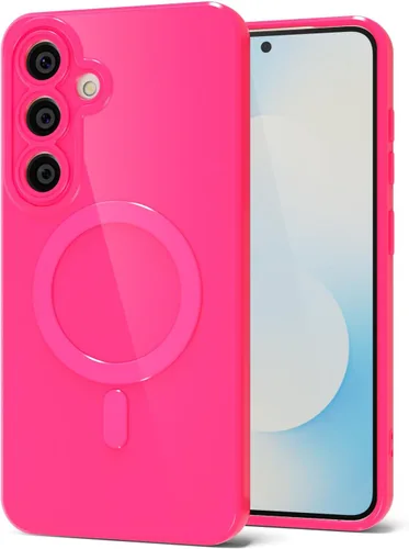 Miniatura 27 de Svanove para Samsung Galaxy S22 Funda de teléfono de silicona magnética, compatible con Magsafe, linda para mujeres, brillante color brillante, gel