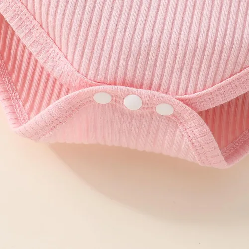 Miniatura 78 de Sejardin Ropa de verano para bebé y niña, recién nacida, manga corta, con letras, mameluco elástico con diadema