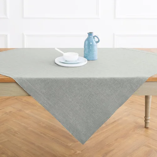 Miniatura 44 de Solino Home - Mantel de lino azul rey de 52 x 52 pulgadas - 100% lino puro cuadrado - Athena, mantel lavable a máquina para Navidad, Año Nuevo