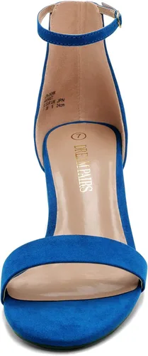 Miniatura 4 de DREAM PAIRS Sandalias de tacón bajo y ancho bajo para mujer