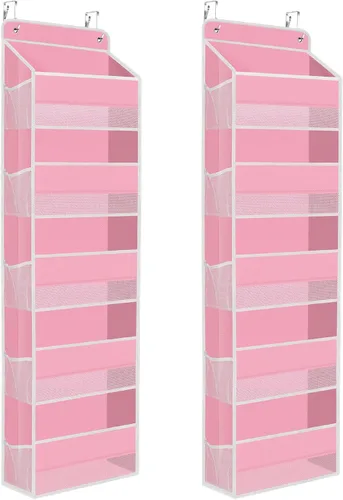Miniatura 24 de SpaceHacks Paquete de 1 Organizador Sobre la Puerta, Organizador de Almacenamiento Colgante con Ventana Transparente, 40 lb Ultra Resistente Gris