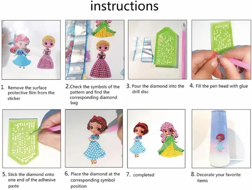 Miniatura 7 de FONYANE Kits de arte de diamantes para niños y niñas y niños, kits de joyería de calcomanías de animales, kit de manualidades para niños de 4, 5, 6