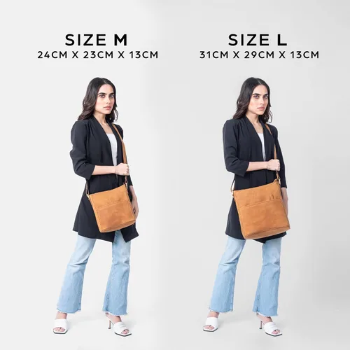 Miniatura 5 de LEABAGS Bolso bandolera de cuero - Bolso vintage de cuero genuino de búfalo - Bolso de mensajero de hombro para hombres y mujeres Maletín Milano