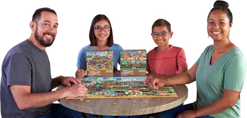 Miniatura 6 de RoseArt - País de origen- Mount Rushmore - Rompecabezas de 1000 piezas para adultos