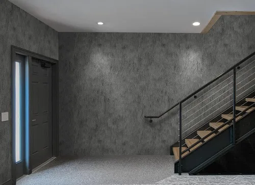 Miniatura 4 de Guvana Papel tapiz negro para despegar y pegar, papel de contacto de cemento sintético, papel tapiz texturizado moderno, papel de pared autoadhesivo