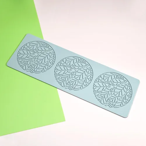 Miniatura 7 de TUKE Molde de silicona para anillos de Tuile para hojas, moldes de silicona para fondant, moldes de Tuile con hojas huecas 3D de chocolate y dulces