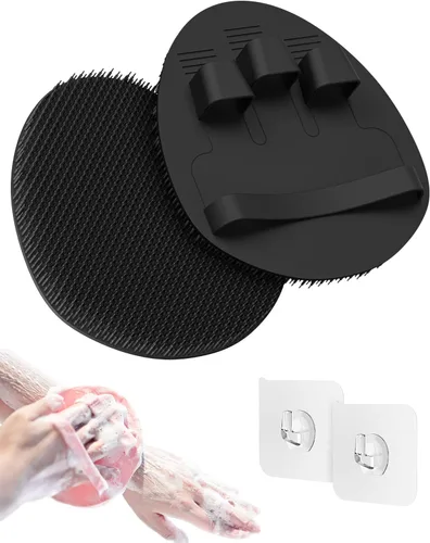 Miniatura 10 de Manmihealth Cepillo de ducha de silicona suave, cepillo corporal y facial de súper espuma, guante de limpieza exfoliante suave para bebé, pieles