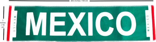 Miniatura 3 de Juego de 5 piezas para fanáticos del fútbol mexicano 2026, camisa, bufanda, diadema, pulsera, pintura facial