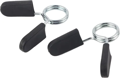 Miniatura 5 de Dioche Collares de clip de resorte de 1 pulgada, 2 abrazaderas de barra estándar para mango de mancuernas suave o barra de levantamiento de pesas