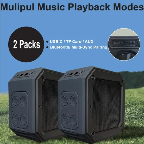 Miniatura 3 de BIRDIE79 Paquete de 2 altavoces Bluetooth para carrito de golf Estéreo de 30 W Montaje magnético IPX7 impermeable Resistente y a prueba