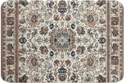 Miniatura 24 de Erosebridal Alfombras de baño vintage art decó, alfombra de baño antideslizante con medallón oriental rojo, 16 x 24 pulgadas, estilo bohemio, turco