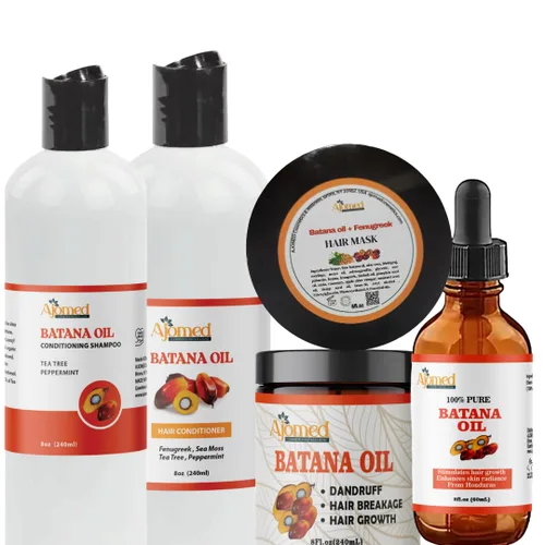 Miniatura 2 de Batana Oil & Sea Moss Hair Shampoo and Conditioner Set- Champú orgánico hecho a mano con aceite de ricino, aloe vera, alholva, romero, árbol