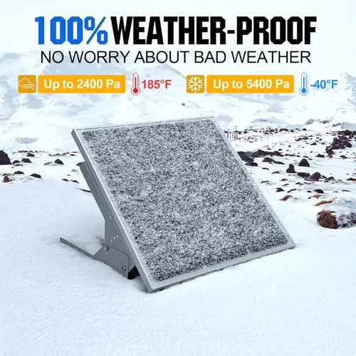 Miniatura 5 de SOLPERK Kit de Panel Solar de 50W/12V, Cargador de Goteo Mantenedor de Batería Solar + Controlador Impermeable + Soporte de Montaje Ajustable