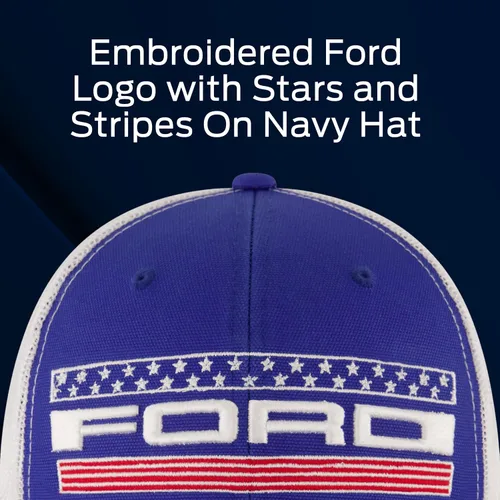 Miniatura 3 de Ford Truck Hat, Logo Mesh Adjustable Baseball Cap with Curved Brim