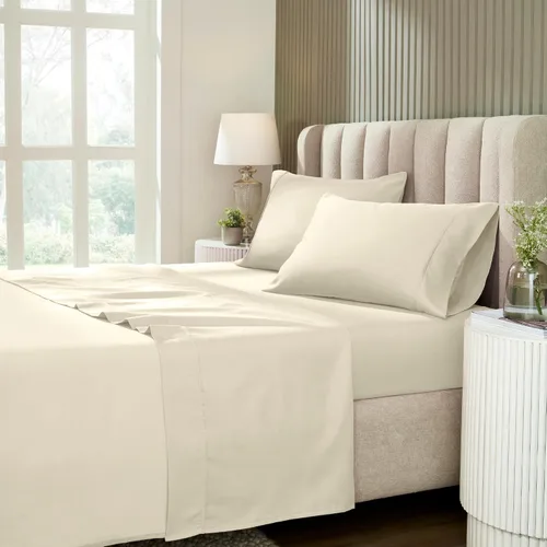 Miniatura 12 de Superior 1200 Thread Count Cotton Blend Sheet Set, Deep Pocket Sheets, 1 Elastic Deep Pocket Fitted Sheet, 1 Flat Sheet, 2 Pillowcases, Cotton Rich