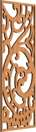Miniatura 81 de Bridgewater - Paneles de pared decorativos de madera con calado, 9 3/8 pulgadas de ancho x 24 3/8 pulgadas de alto x 1/4 de alto, nogal