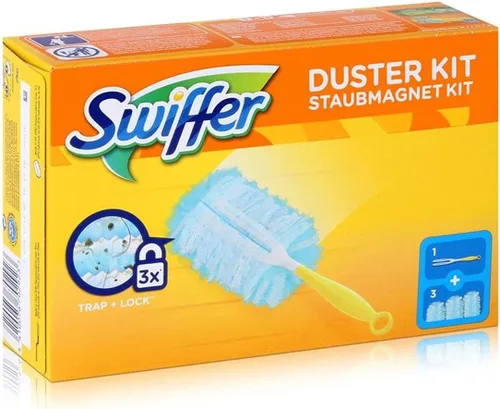 Miniatura 2 de Swiffer Juego de limpiador de polvo de microfibra, 1 mango y 3 almohadillas de repuesto (paquete de 1 unidad)