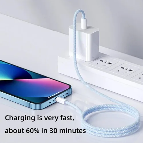 Miniatura 5 de Cable de carga USB C, paquete de 3 cables de carga rápida tipo C trenzado PD de 5 pies y 60 W para iPhone 15/15 Plus/15 Pro/15 Pro
