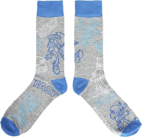 Miniatura 6 de Bioworld Sonic the Hedgehog Athletic Crew Socks for Men