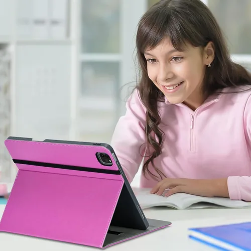 Miniatura 4 de HFcoupe Stitch - Funda para iPad Air 13 2026 M4 / 2025 M3 / 2024 M2, iPad Pro 12.9 6ª 5ª 4ª 3ª generación, soporte para lápices, soporte